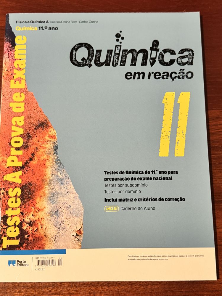 caderno de atividades química 11 ano “Química em Reação”