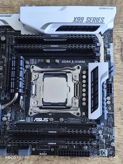 Комплект материнська плата Asus X99-S + i7-5820K+DDR4 64Gb