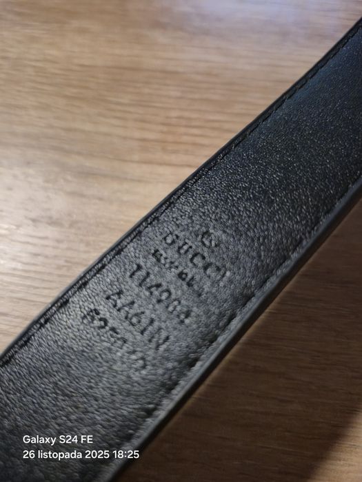 Pasek skórzany Gucci  100 cm