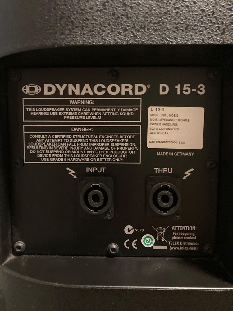 Dynacord D lite D15-3 - super stan