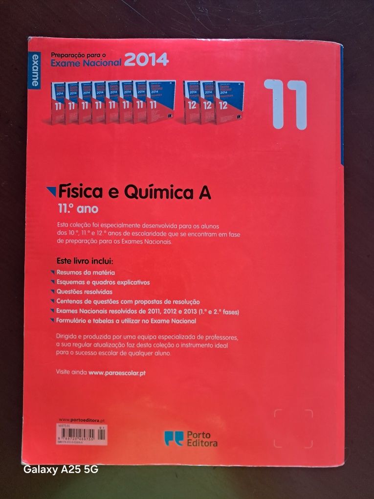 Preparação para exame Nacional de Física e Química A