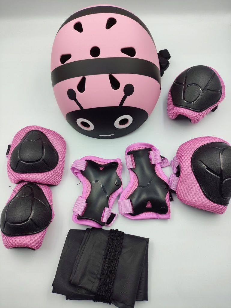 Kask dziecięcy dla dziewczynek rozmiar: 50-54 cm regulowany różowy