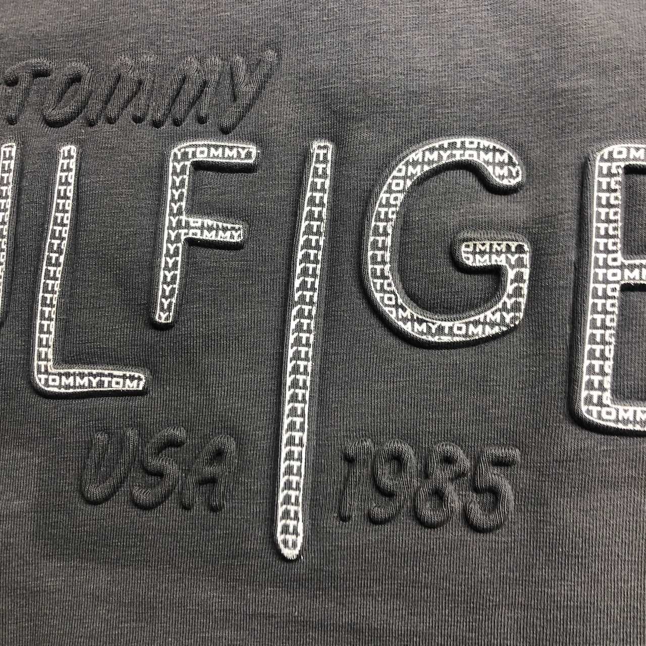 T-shirt męski Tommy Hilfiger grafitowy rozmiar S