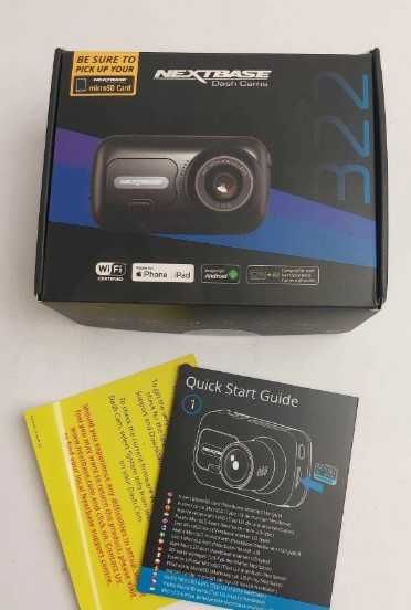 Nowy zestaw zafoliowany Auto-kamera GPS-S.O.S Nextbase 322GW czarny