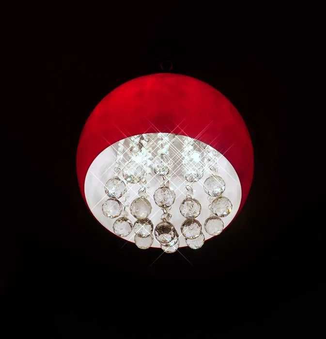 Lampa z kryształami marki OZCAN 301 CZERWONA - używana