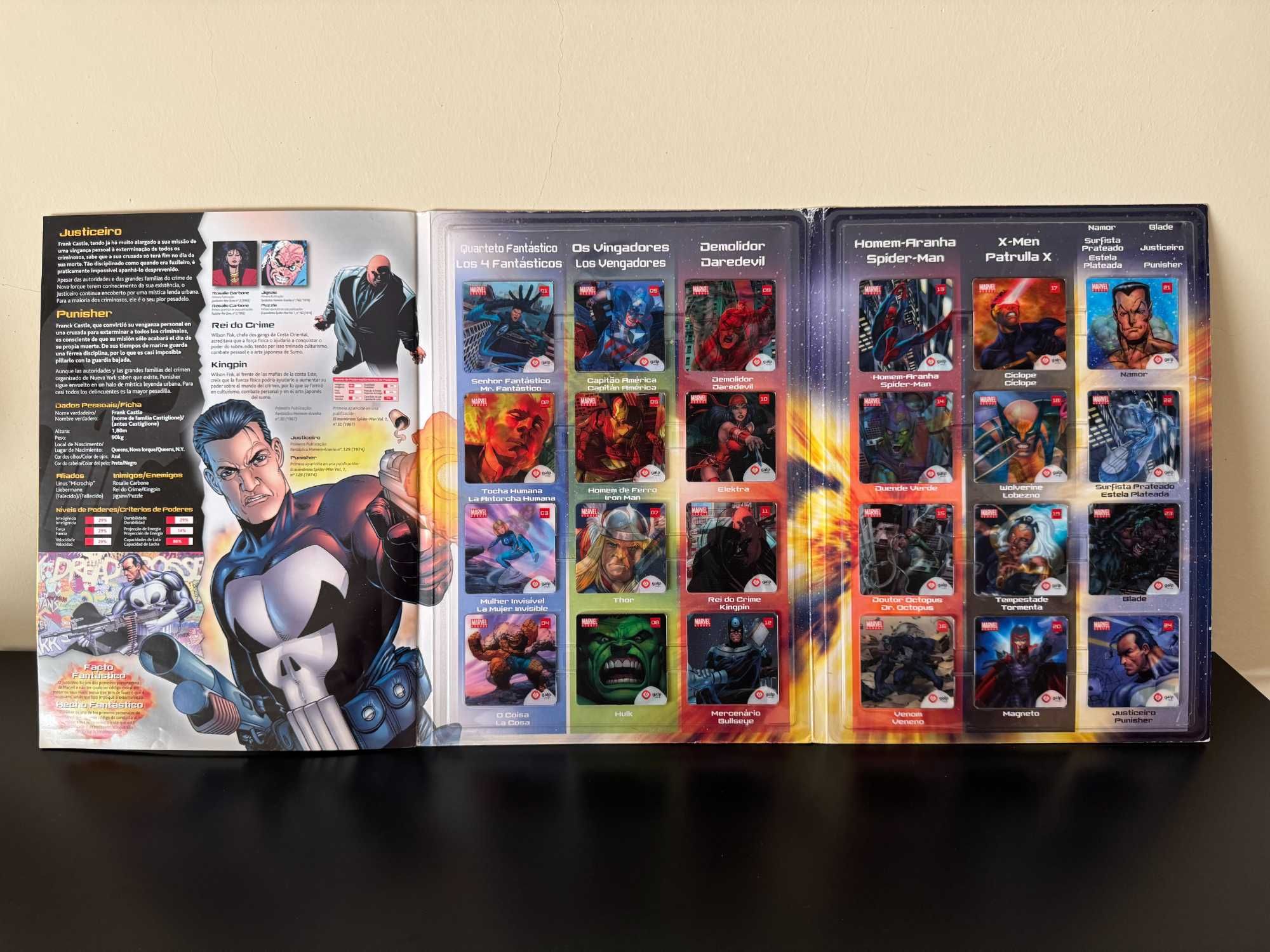 Coleção Completa Marvel Heroes da Galp