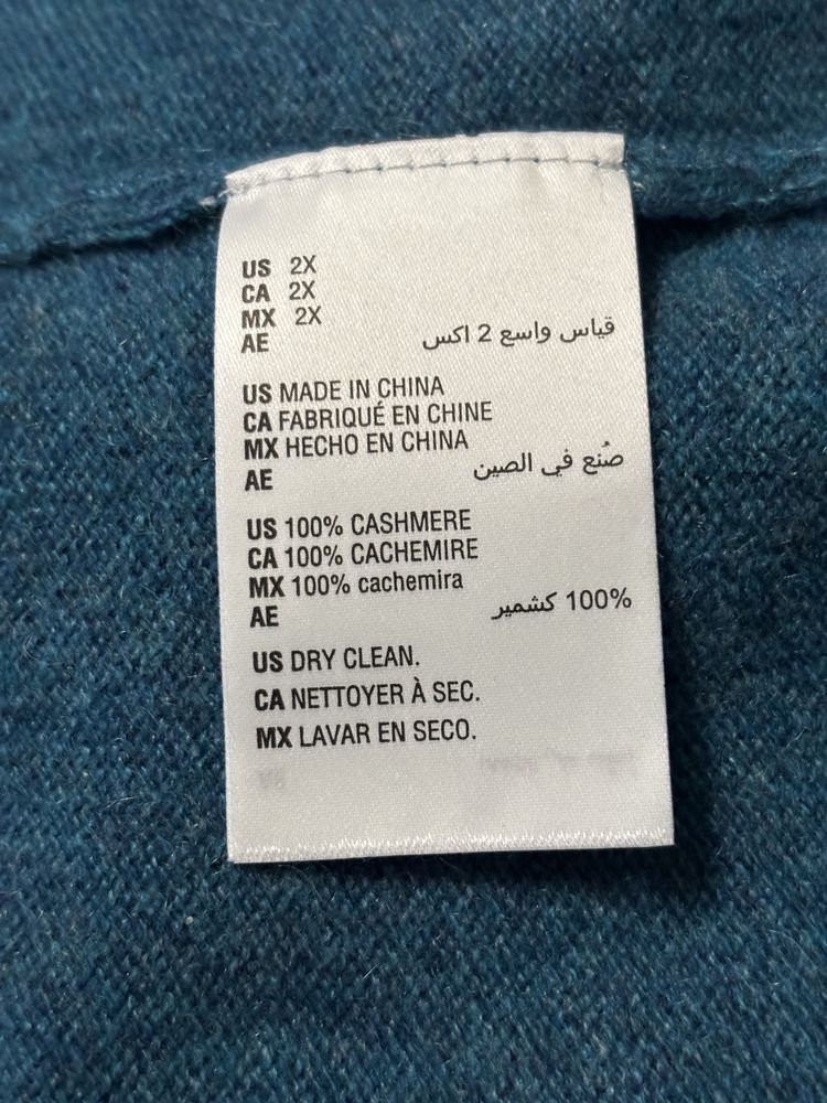 Sweter 100% kaszmir Charter Club rozmiar 2X - plus size