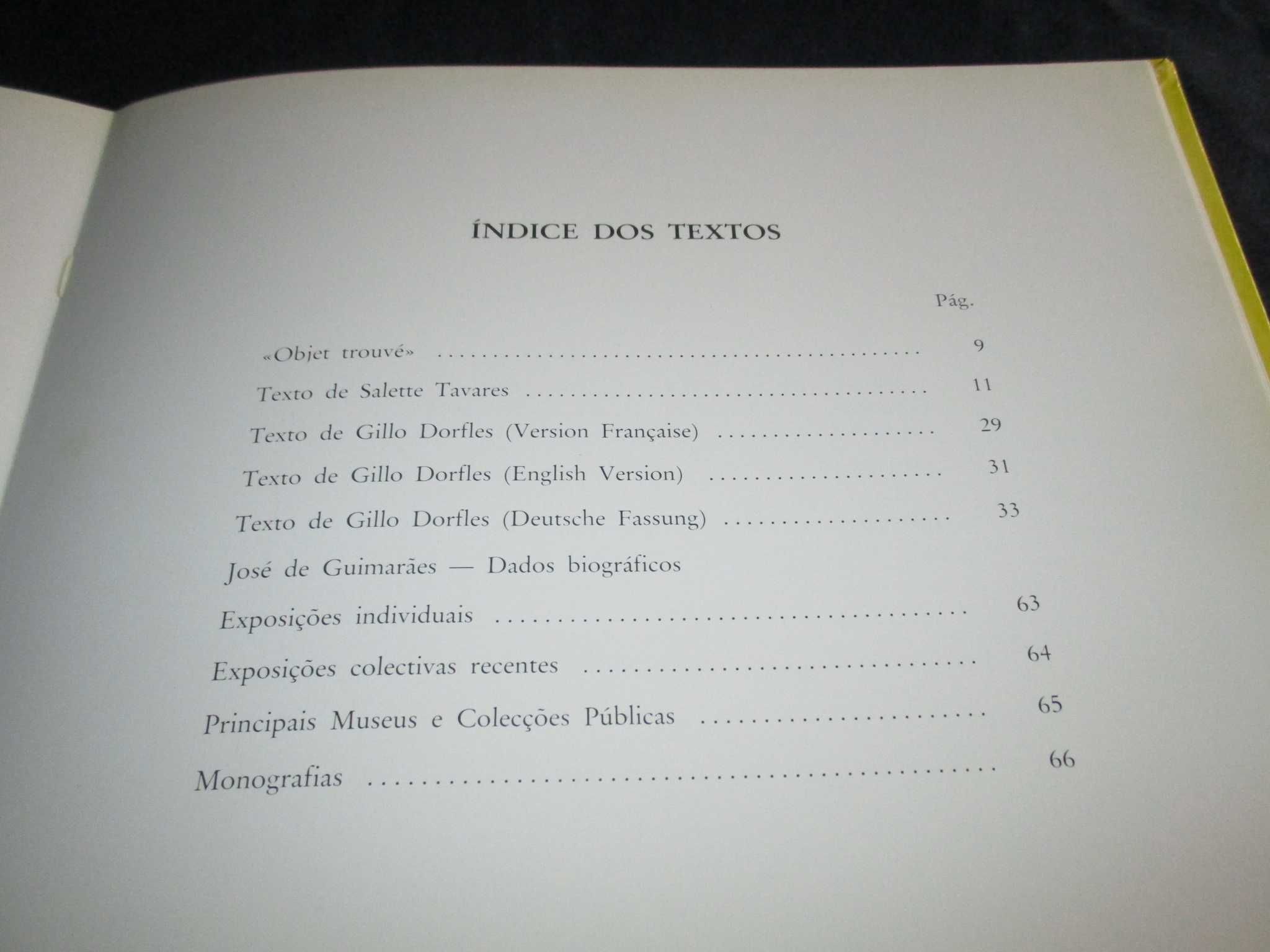 Livro José de Guimarães Esculturas e Pinturas Salette Tavares