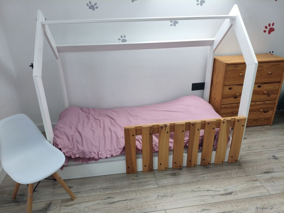 Łóżko dziecięce skandynawskie Boho domek