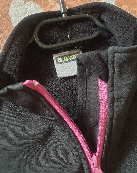 KURTKA bluza HI-TEC 8000 TecProof damska softshell lady czarna różowa