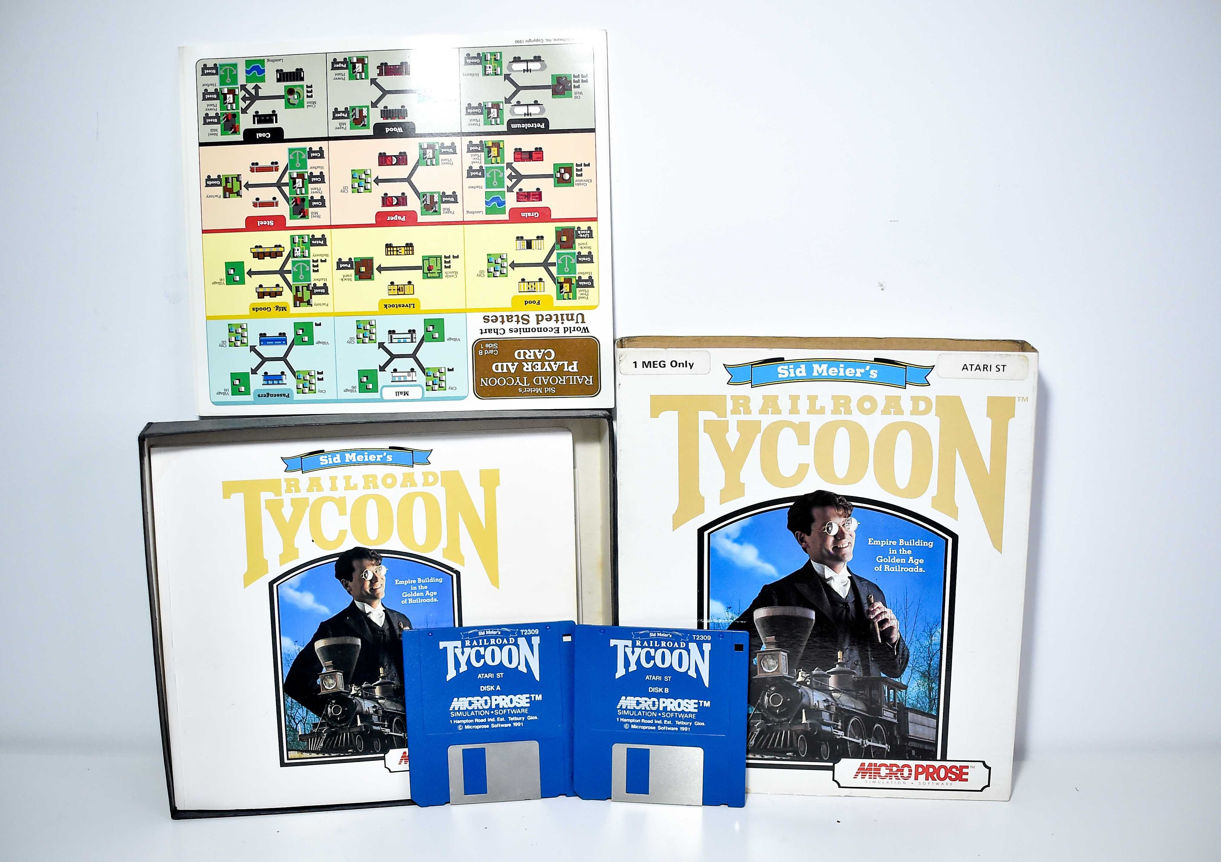 Gra BIG BOX Railroad Tycoon Atari ST