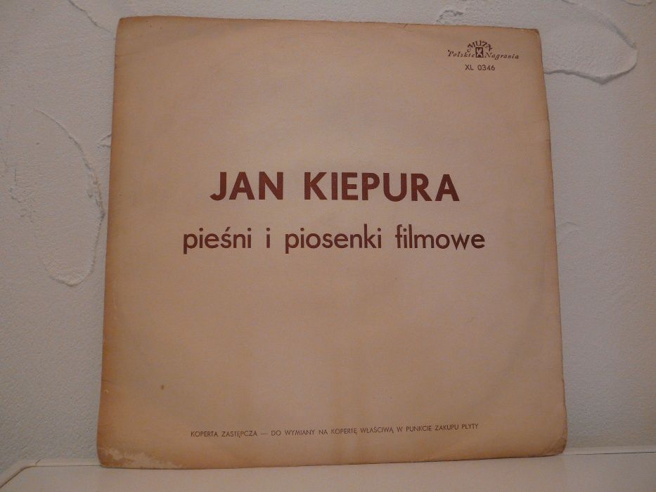 Jan Kiepura - Arie operowe+Piosenki filmowe - płyty winylowe