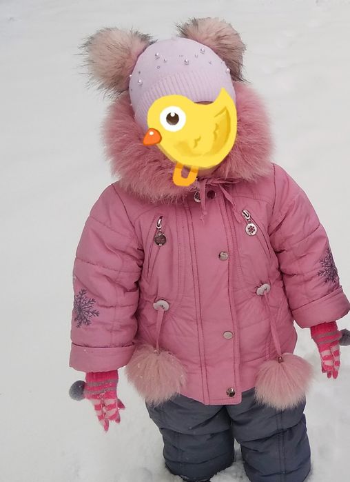 Зимний комбинезон для девочки
