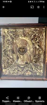 Икона старинная св.Николай