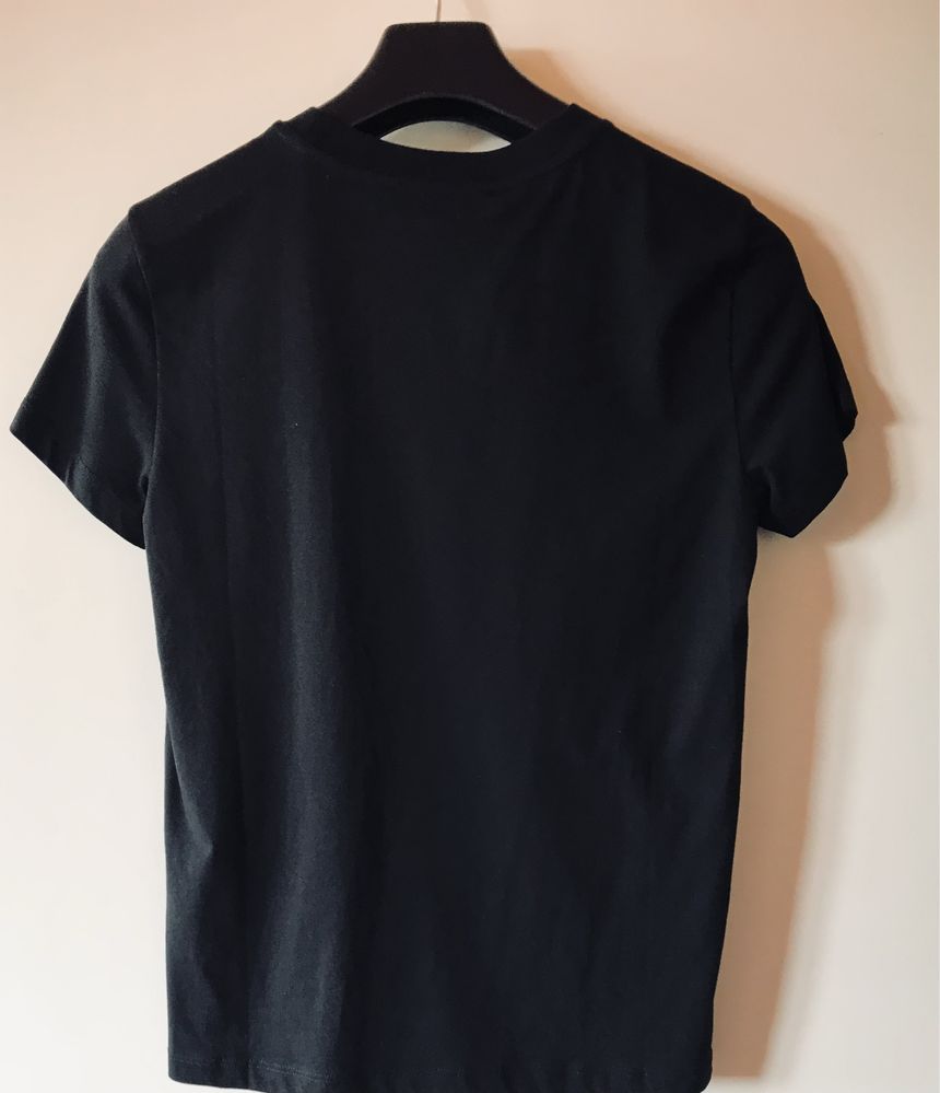 Koszulka Michael Kors, czarna, srebrna aplikacja, pasuje na XS/S