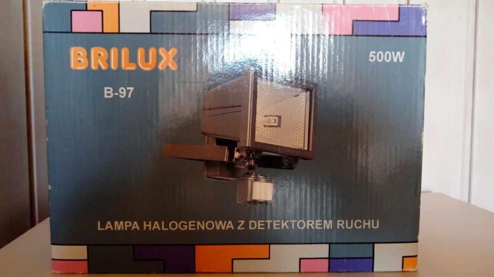 Lampa Halogenowa z detektorem ruchu BRILUX B-97