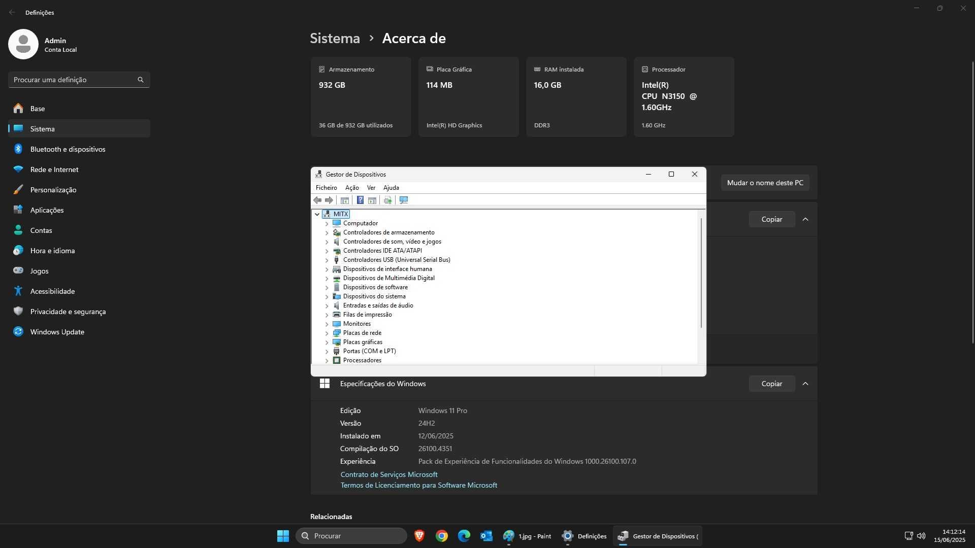 Mini PC Fanless + Monitor ASUS BE239QLB IPS 23" | Windows 11 Pro 24H2