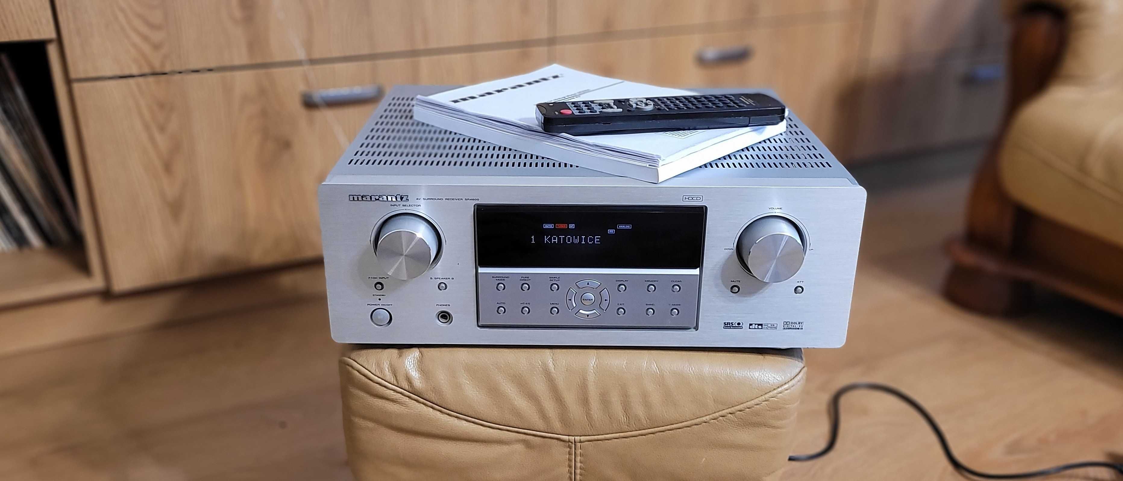 Marantz SR4600 amplituner HDCD 7.1 z pilotem i instrukcją