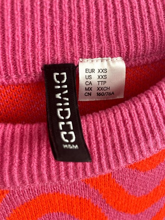 Sweter damski H&M XXS krótki, dobry stan