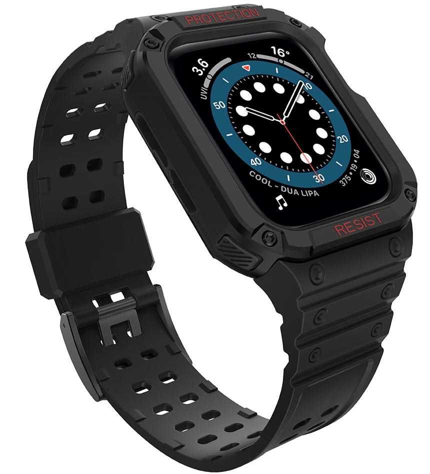 Pasek z etui do Apple Watch 2, 3, 4, 5, 6, 7, SE rozmiar 38-40 mm