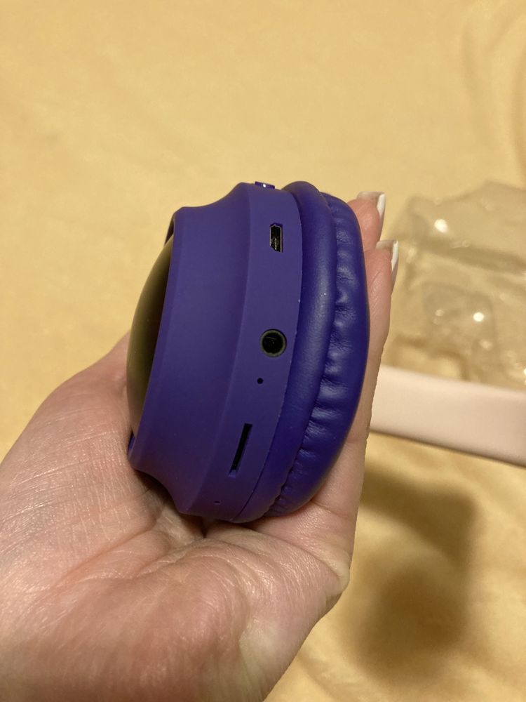 Бездротові дитячі навушники що мигають BT028 Fingertime Фіолетовий