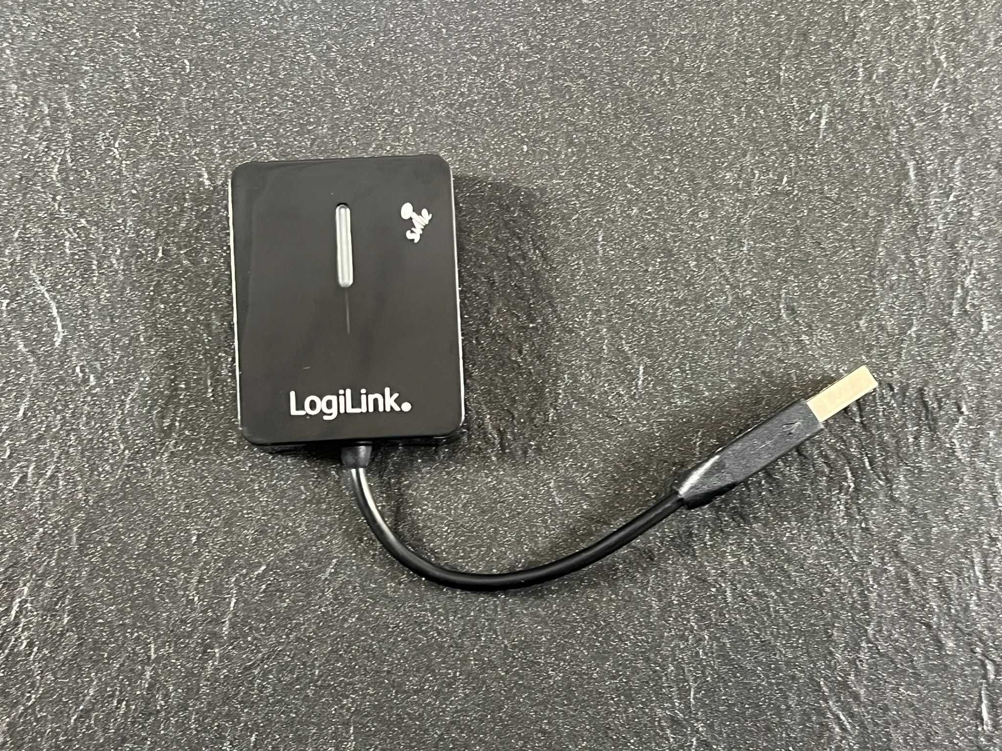 LogiLink USB 2.0 Hub 4-Port Czarny Kompaktowy rozdzielacz USB