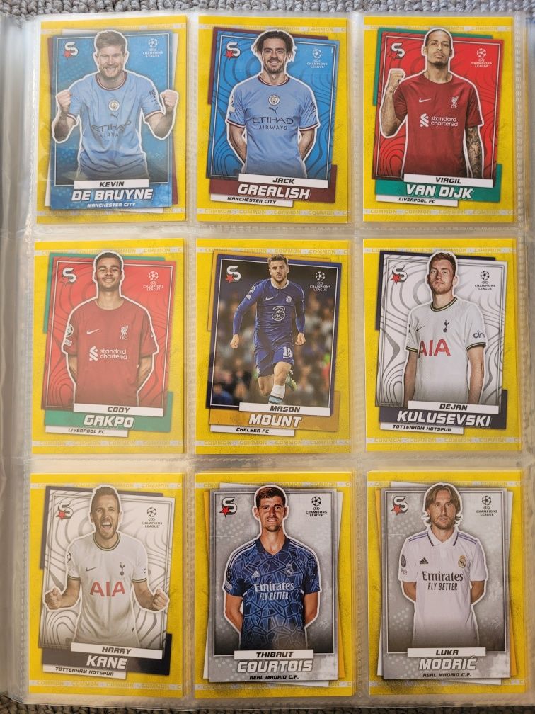 Cartas Superstars Topps
