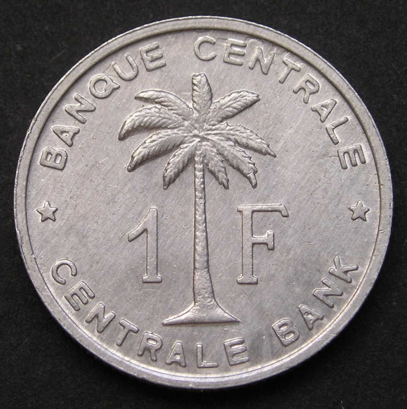 Kongo Belgijskie 1 frank 1958 - stan menniczy -