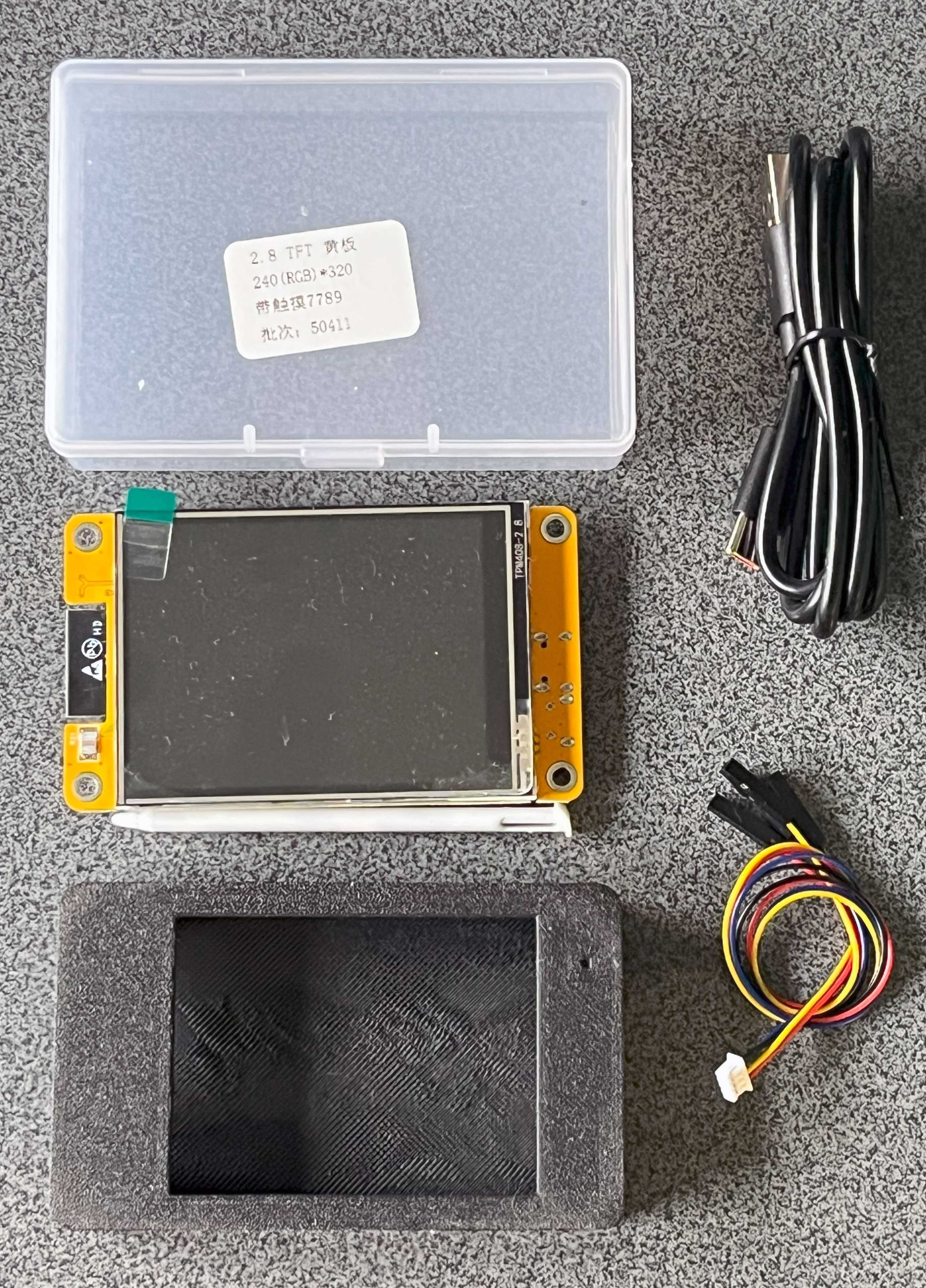 Płytka z wyświetlaczem ESP32 + LCD 2,8 (CYD) + obudowa BRUCE, MARAUDER