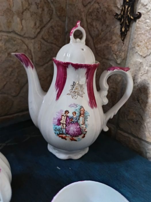 Serviço de café japonês.