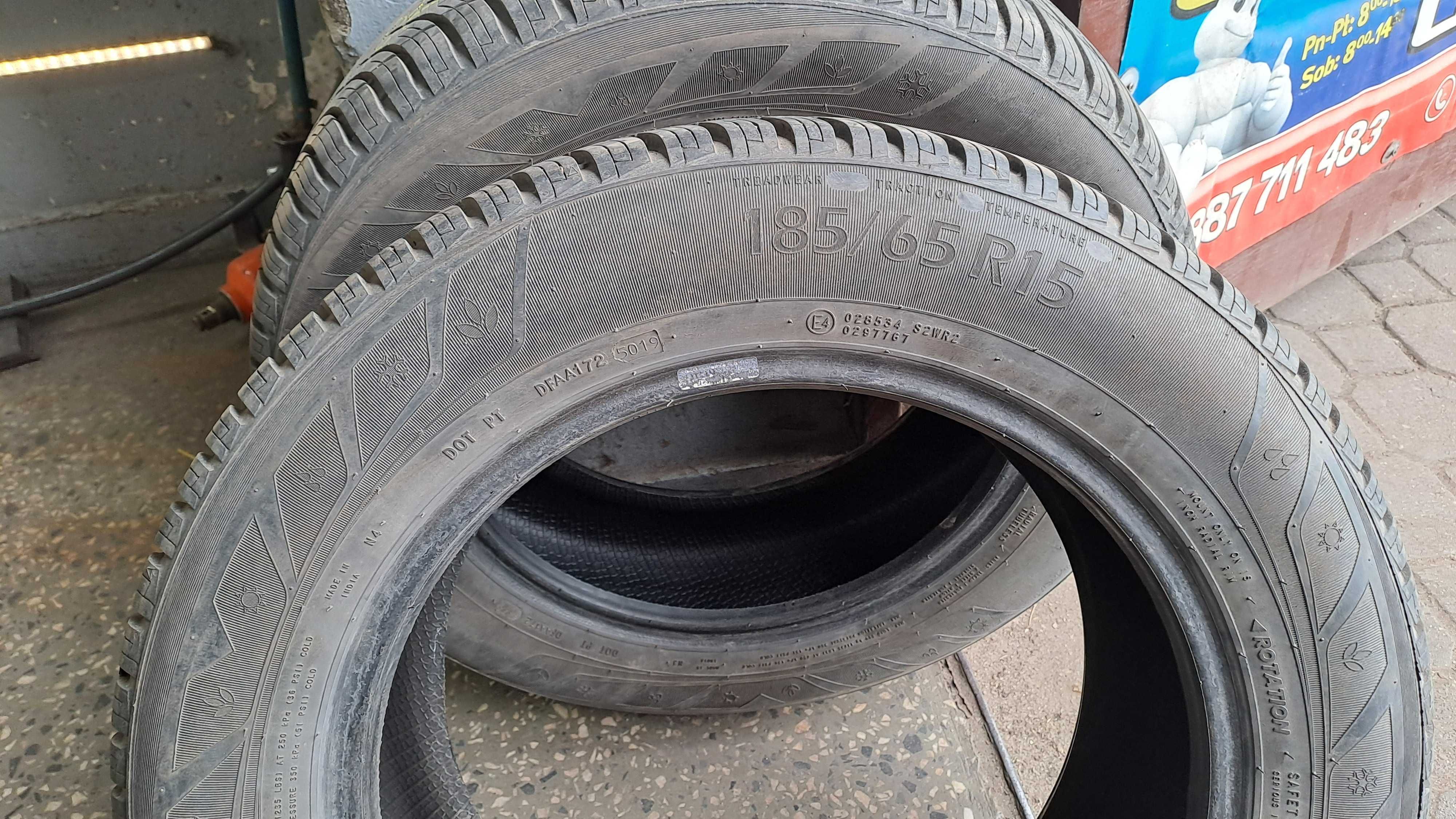 185/65r15 ceat opony caloroczne uzywane 7mm bieznik