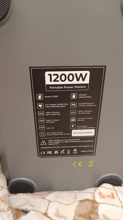 Зарядна станція Fossibot F1200 чистий синус для котлів 1200Вт ecoflow