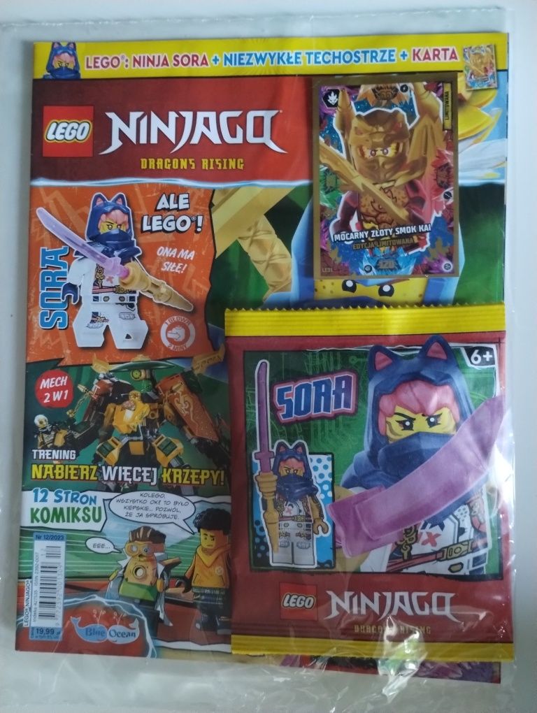 Magazyn LEGO Ninjago 12/23 + Ninja Sora+karta limitowana