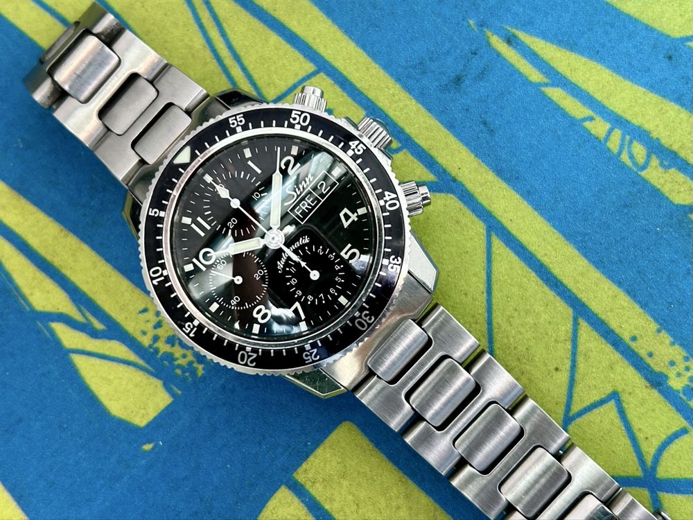 Sinn 103 St Sa full set Valjoux podwójny szafir