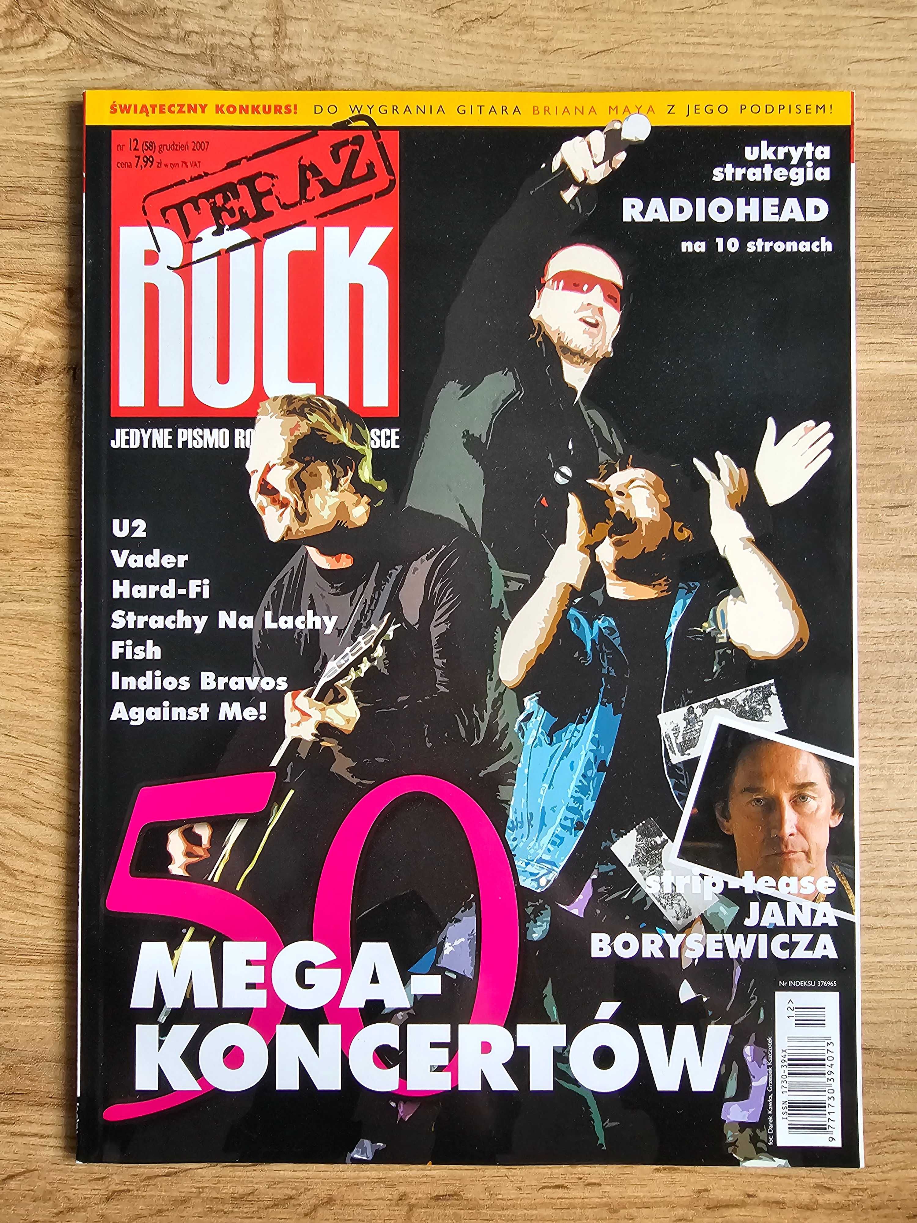 Teraz Rock 12/2007 - Radiohead, Jan Borysewicz, U2, Vader, Fish