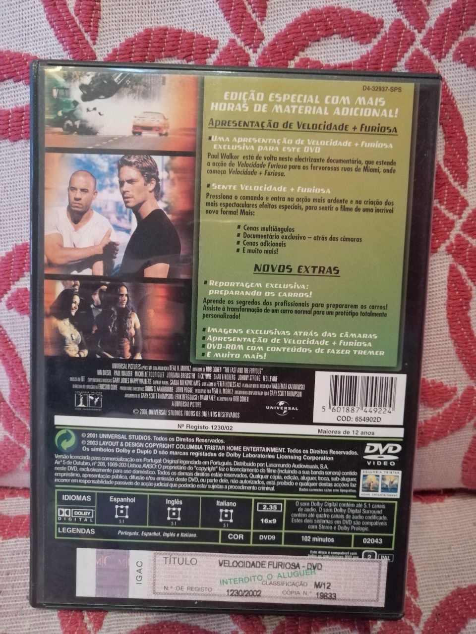 DVD Velocidade Furiosa