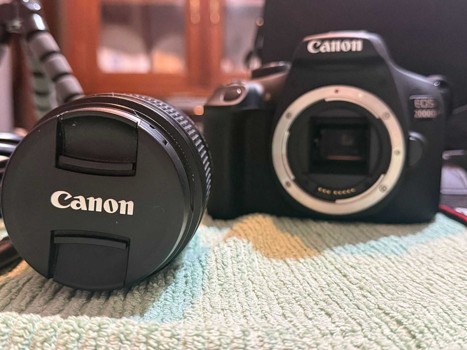 Canon EOS 2000D – Kit Completo, Como Novo!