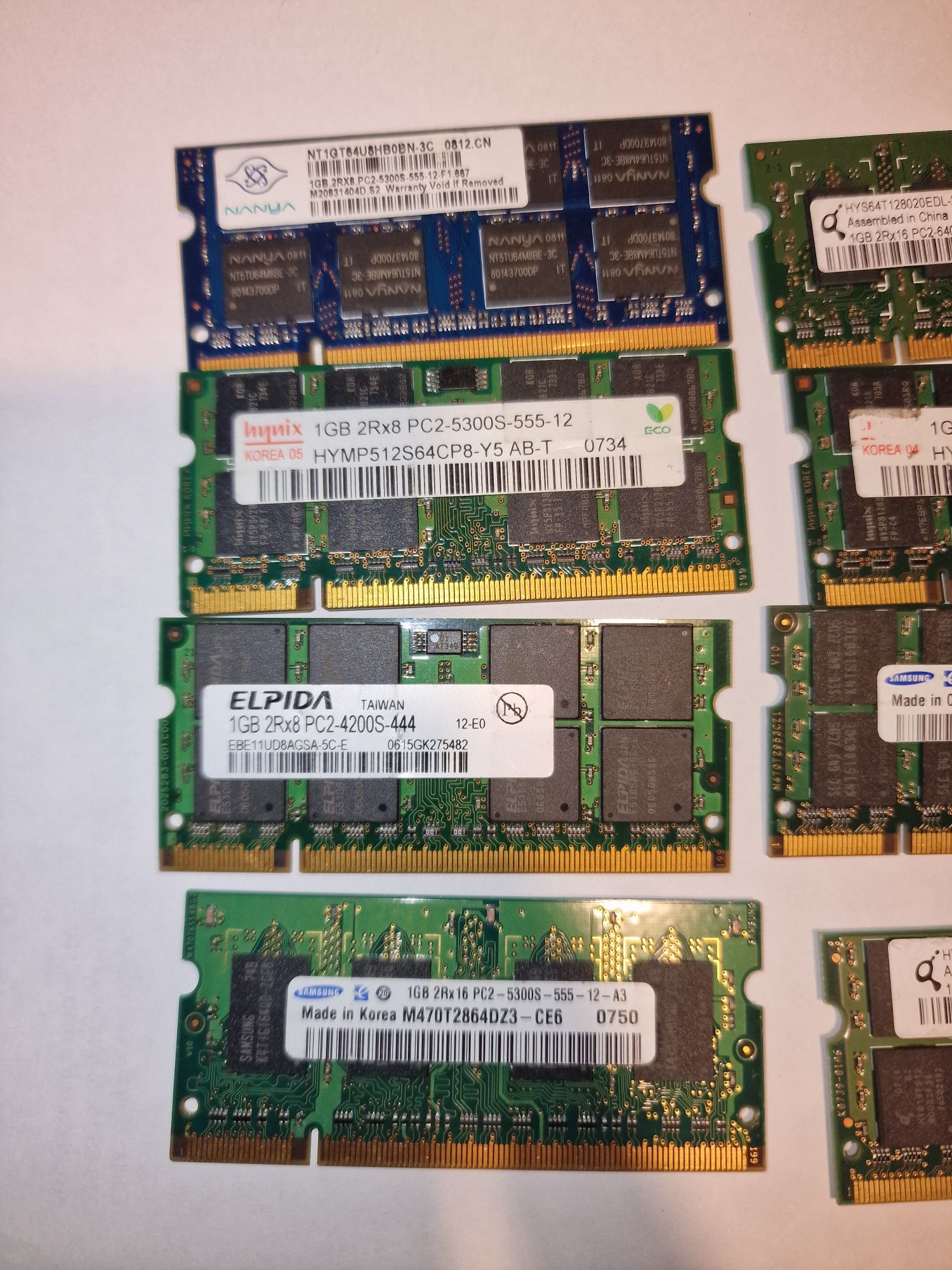 Memórias RAM DDR2 - Pc2  1GB