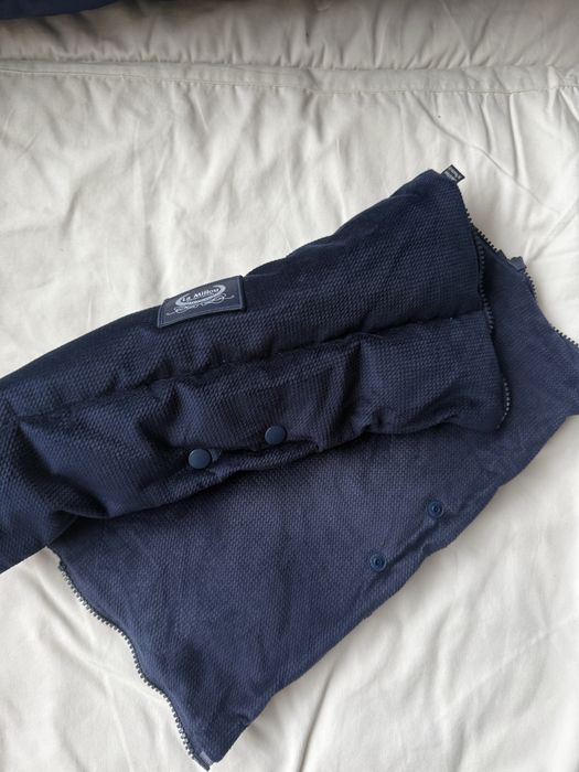 Royal blue La Millou ocieplacz do wózka i pufka na ręce do wozka