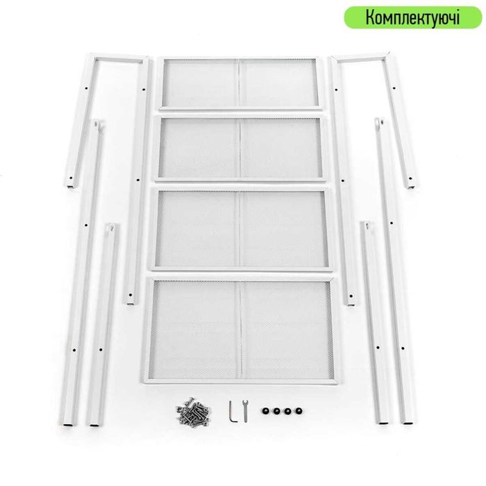 Стелаж-етажерка чотириярусний з металу