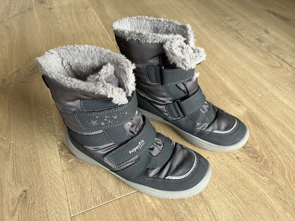 Superfit Śniegowce dziewczęce r. 35 GORE-TEX 1 Szary