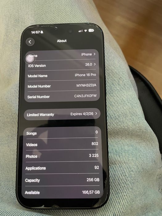 Vendo IPhone 16 pro, 256G.