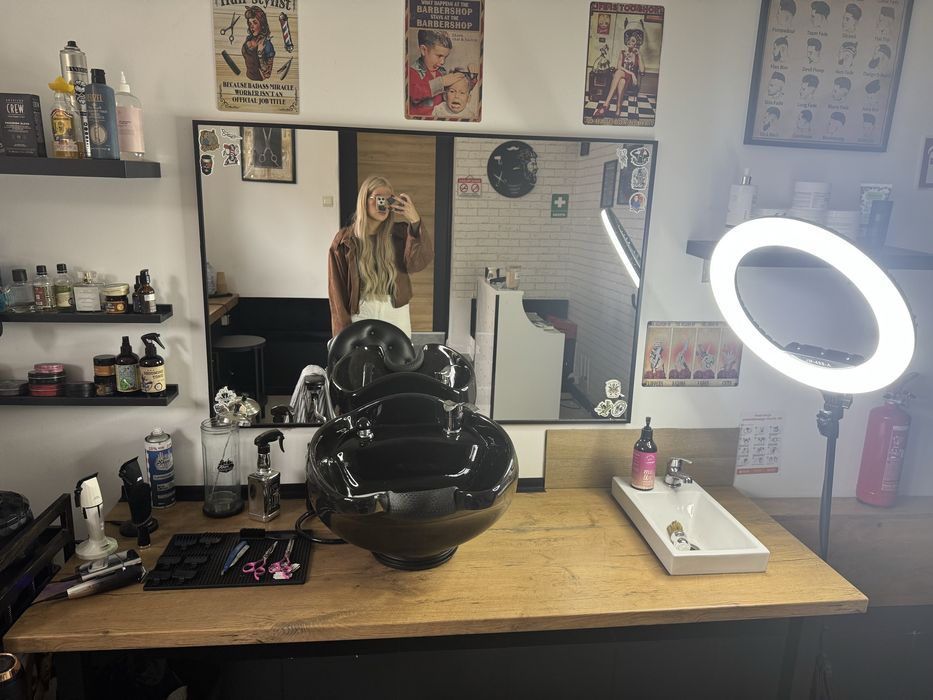 Myjka barberska komplet zestaw