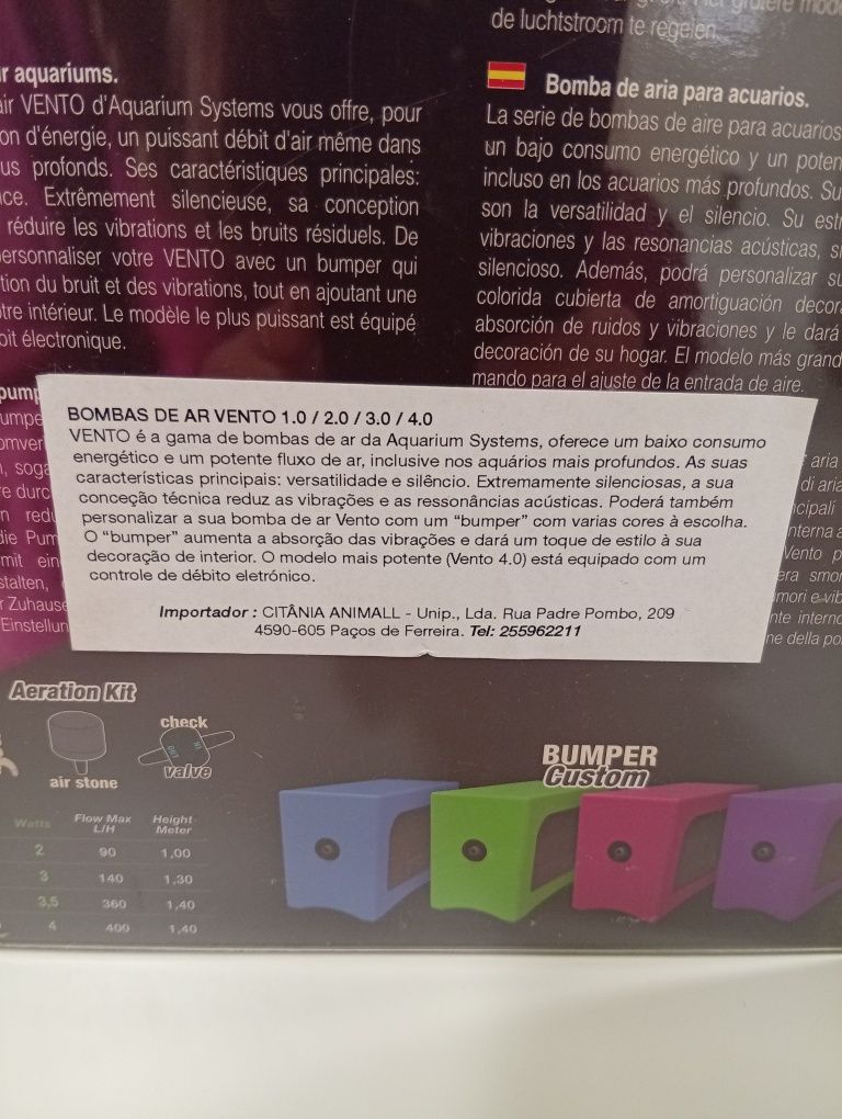 Bomba de ar para aquário