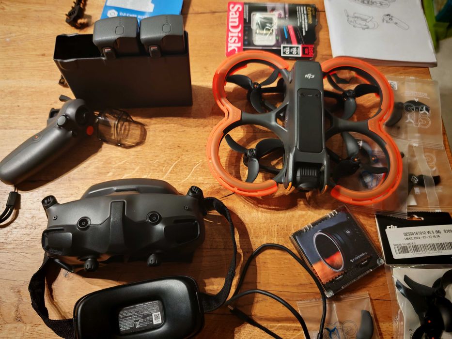 Dron DJI AVATA 2 full combo, DJI Care Refresh + dodatki - MEGA ZESTAW
