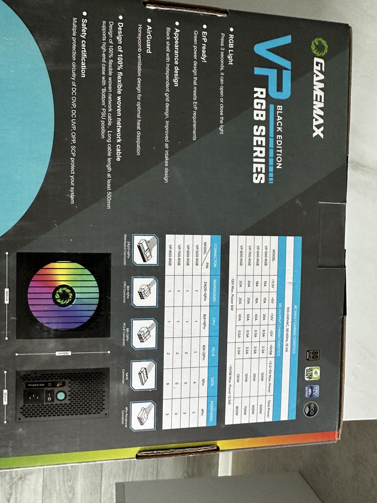 GameMax VP-800-RGB 800W