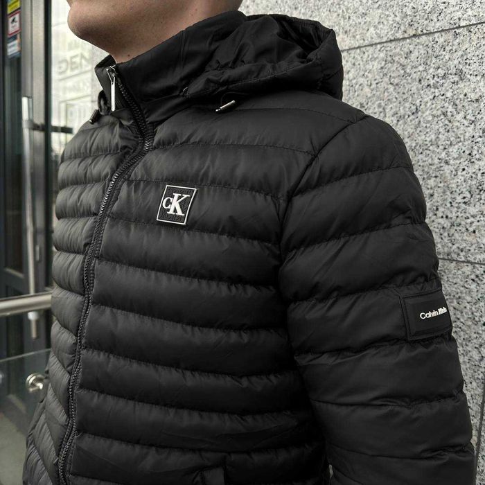 Чоловіча чорна куртка Ck(розмір-M.L.3XL)