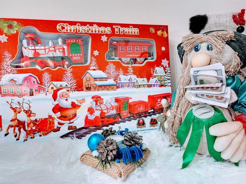 Дитяча залізниця. Новорічний потяг. Новий. Подарункова коробка.