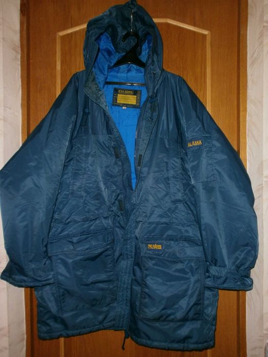 Большой размер. Куртка парка аляска Andes, синяя, наш р. 64. ПОГ-75 см