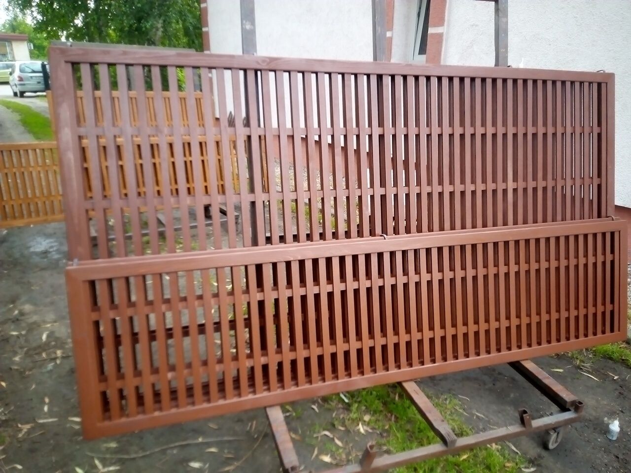 Pergola, kratka drewniana, osłona na balkon 60x245